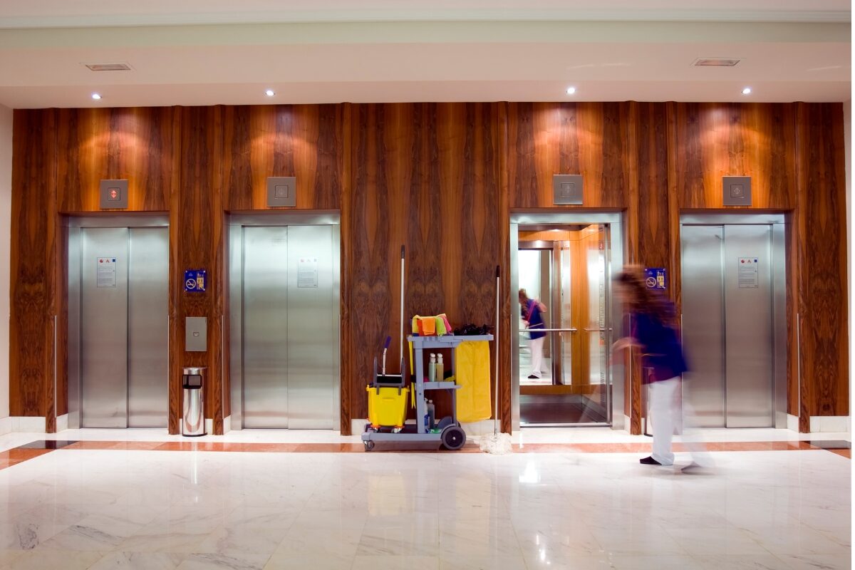 Strata Cleaning - Elevator Foyer